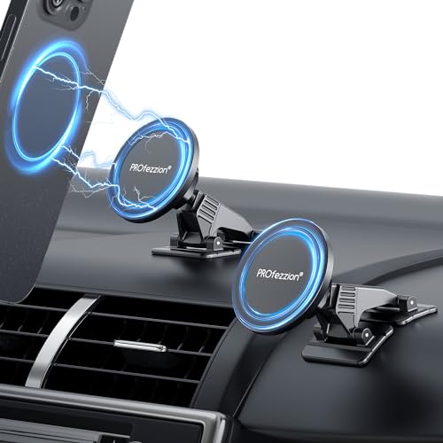 PROfezzion 2-Pack for MagSafe Mount Holder Fits Car Dashboard Home & Office - style: Car Dashboard (2-Pack)