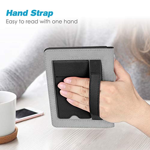 Fintie Stand Case for 6" Kindle Paperwhite 10th Gen 2018, Black - color: Black