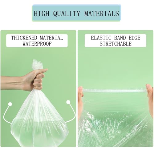 50pcs Plastic Disposable Rabbit Cage Liner, Clear Large Size 28x20in Guinea Pig Cage Liners Bag Universal Elastic Toilet Film Covers, for Bunny Hamster Hedgehog Bird and Small Animal (50pcs)
