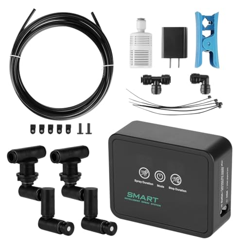 Smart Reptile Mist System with Timer, Auto Misting Nozzles for Vivarium & Tank