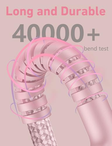 iPhone 16 USB C Cable Fast Charging [2 Pack, 6FT], USB A to USB C Charger - color: Pink, size: 6FT, style: USB A to USB C