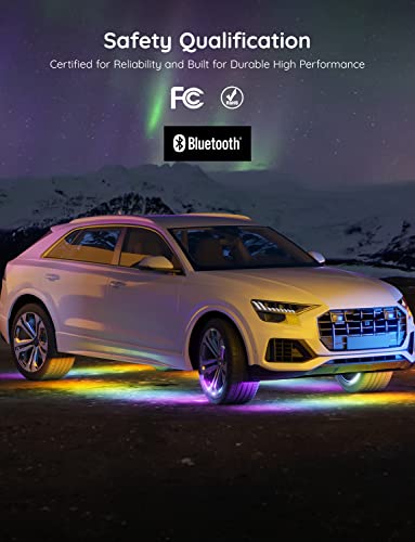 Govee Underglow Car Lights, 4pcs, RGBIC, Smart LED Lights, App Control