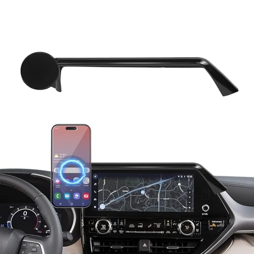 Magnet Phone Holder Compatible with Toyota Highlander 2020-2022 12.3-inch Screen Fixed Clip, Phone Mount Hands-Free 360° Rotation Automobile Cradles Not Affect Vent - size: 2020-2022 Toyota Highlander