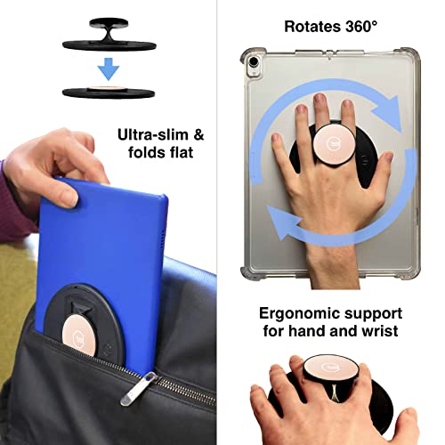G-Hold® - Comfort Tablet Holder Works with Any Tablet, Tablet case, e-Reader, iPad - Universal, Ergonomic, Rotating, Folds Flat and Adjustable (Rose Gold) - color: Rose Gold