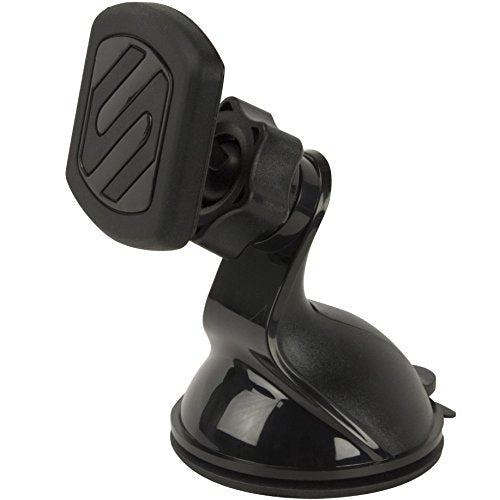 Scosche MAGWSM2 MagicMount Magnetic Suction Cup Mount for Car Windshield or Dashboard, 360° Adjustable Magnet Head, Universal Cell Phone Holder for Car, Compatible with iPhone, Samsung & All Devices - size: 1 Pack, style: Window / Dash Suction