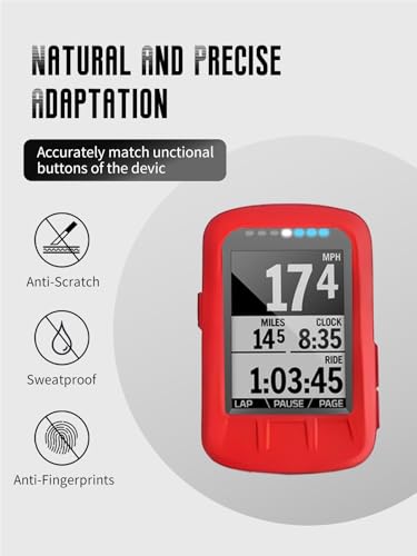 Case for Wahoo ELEMNT Bolt V1 GPS Cycling/Bike Computer (Red) - color: Red