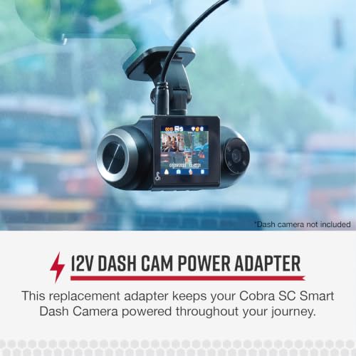 Cobra SC Smart Dash Cam Series 12 Volt Power Adapter - style: 12V CLA Power Adapter