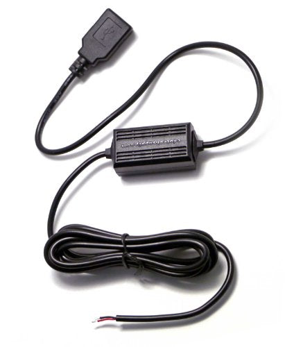 EDO Tech® Multi-Use Compact Direct USB Hardwire Car Charger Cable Kit for Garmin GPS Nuvi StreetPilot, Great for Vehicle and Bike (no Traffic Receiver)