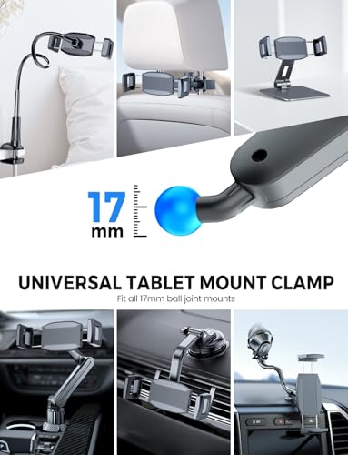 eSamcore Enlarge Tablet Clamp, 1.57” (40mm) Depth Mount Clips