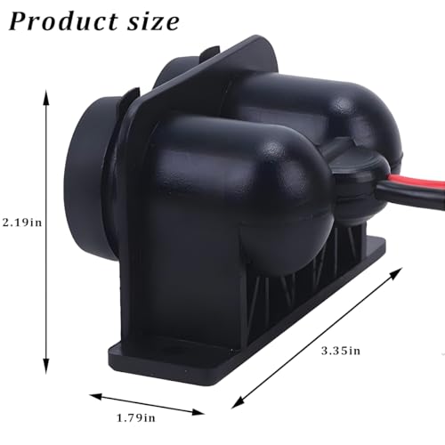 Car Cigarette Lighter Socket with Blade Fuse, 12V Waterproof Vehicle Cigarette Lighter Splitter, Automotive Charger Power Outlet Plug Adapter, Universal for Truck ATV RV