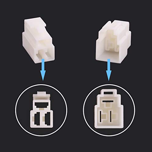 Glarks 240Pcs 6.3mm 3 Pin Way Electrical Automotive Wire Connector Male Female Socket Plug and Terminals Kit for Motorcycle, Bike, Car, Boats (30Set 6.3mm 3P) - size: 30Set 6.3mm 3P