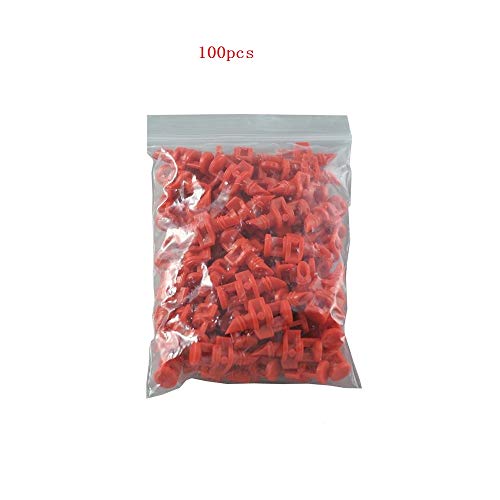 SUCOHANS 360 Degree Micro Sprayer Fan Jet Hydroponic Aeroponic Misters Cloners - 360 Sprayer Red (100)