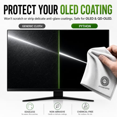 Premium OLED & QD-OLED Microfiber Cleaning Cloth, 12 x 16 in