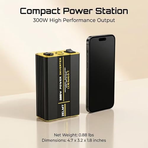 300W Car Power Inverter - DC 12V to 110V AC Car Plug Adapter