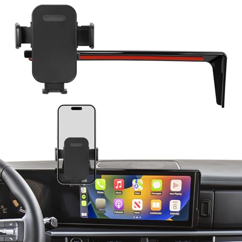 Car Phone Holder Compatible with 2024 2025 Hyundai Santa Fe Accessaries Only Fit for 12.3 inch Screen Phone Mount Fit for Sannta Fe Cell Phone Cradle Fixed Clip Hands-Free & 360°Rotation - size: 24-25 Hyundai Santa Fe