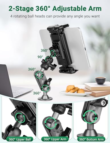 Tablet Holder for Truck, Tablet Car Mount, Fits 4.7-12.9" Devices