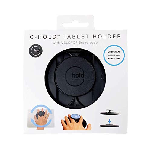 G-Hold® - Comfort Tablet Holder Works with Any Tablet, Tablet case, e-Reader, iPad - Universal, Ergonomic, Rotating, Folds Flat and Adjustable (Black) - color: Black Engraved