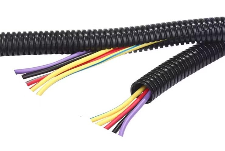 100 Feet 1/8" 3mm Split Wire Loom Conduit Polyethylene Tubing Black Color Sleeve Tube