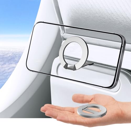 Mini Airplane Magnetic Phone Holder for MagSafe, Travel Mount, Silver - color: Silver, size: Single