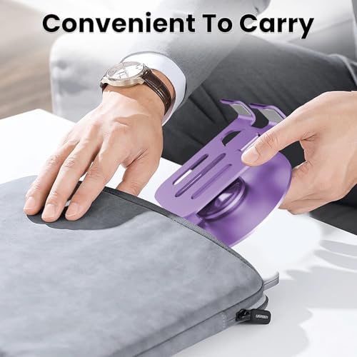Universal Metal Cell Phone Stand, Purple&Purple - color: Purple&Purple