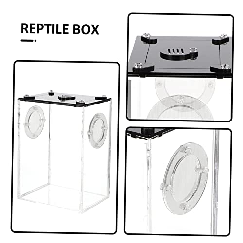 Reptile Tank Accessories Acrylic Cage for Breeding Box Observation Window