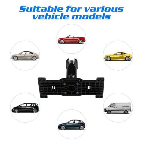 Sosoport Rear View Mirror Bracket Rearview Mirror Dash Cam Mount with Back Plate Panel and Screws Compatible with Hiac 2008-2011 6.10 X 2.63 X 0.39 in