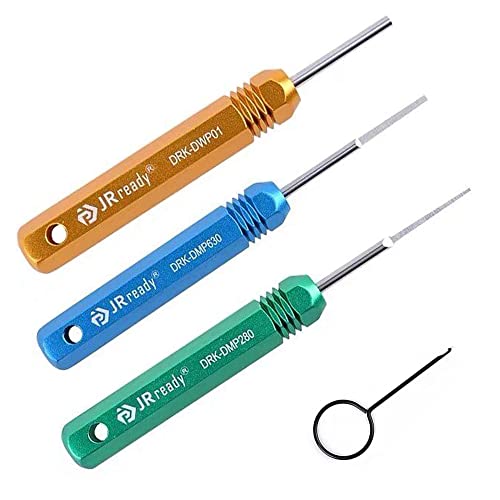 JRready ST5211 Pin Removal Tool KIT for Weather Pack Metri Pack Series Connector Harness terminals and Connector Crimp pin etc Electrical Connector, Tool KIT Include DRK 785084 Amp 1.5mm Removal Tool - size: 1.Delphi connector removal tool KIT ST5211