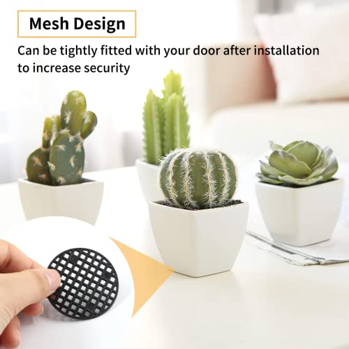 Bivethoi 100pcs Plant Pot Mesh Hole Cover Bonsai Drainage Mesh Insert, Flower Pot Hole Mesh Pad Bottom Grid Mat, Round Mesh Screen Pot Bottom Gasket for Garden Prevent Soil Loss (1.8" / 45mm, Black) - color: Black, size: 100pcs