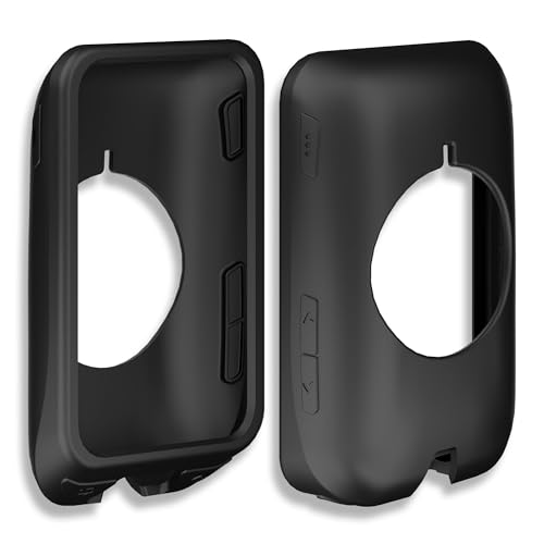 [3-Pack] INNOSURE Premium Silicone Case & Tempered Glass Screen Protector for iGPSPORT iGS800 - Cycling GPS Computer Anti-Drop, Durable (Black) - color: iGS800 - Glass & Case Black