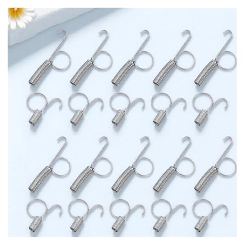 40 Pcs Bird Cage Door Spring Hook Rustproof Wire Lock for Rabbit Chicken Parrot Quail Pigeon