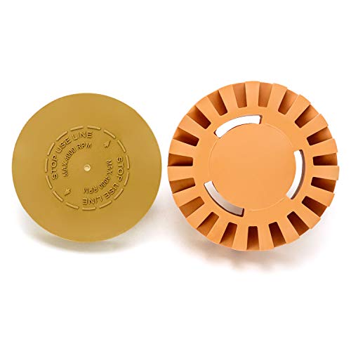 QWORK Car Decal Remover Wheel Set, for Removing Pinstripes, Stickers, Adhesive Vinyl Decals from Cars, Rvs, Boats and More