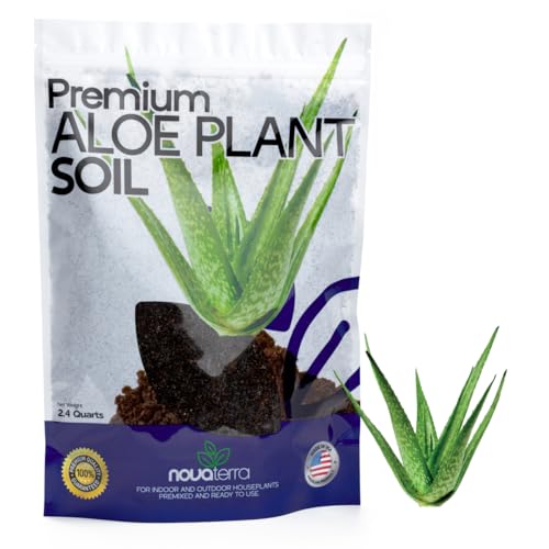 Potting Soil for Aloe Vera Plants Indoor Aloe Vera Plant Cactus Soil Potting Mix Aloe Vera Potting Mix Indoor Potted Aloe Plants Live Succulents Cactus Live Plants 2.4 Qts - color: Aloe Vera Soil