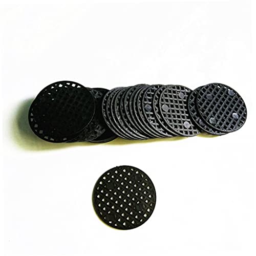 BESPORTBLE 100pcs Flower Pot Mesh Pad Diameter Anti-Corrosion Grid Mat for Breathable Bottom Drainage Net for Indoor and Outdoor Plant Growth
