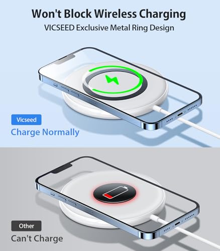 VICSEED for MagSafe Car Mount [Strongest Magnet Power] Car Phone Holder - color: Blue
