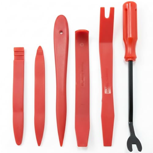 Auto Trim Removal Tool Set (No Scratch Plastic Pry Tool Kit) - Auto Trim Tool Kit Car Tools, Easy Door Panel Removal Tool, Fastener Removal, Clip, Molding, Dashboards, Interior Trim Tools
