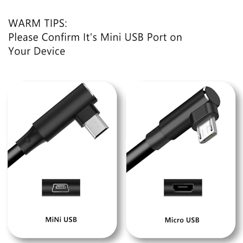 Mini USB Charging Extension Cable, Dash Cam Power Cord 13ft
