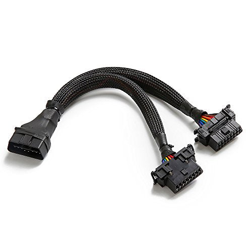bbfly-B6 OBD2 Splitter OBDII Extension Cable Adapter (1FT/30CM) (1Pack) - size: 1Pack