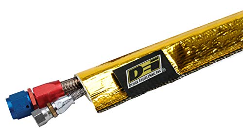Design Engineering Heat Sheath Gold – 1/2" I.D. x 36" - size: 1/2" I.D. x 36"