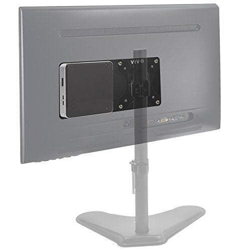 VIVO Steel Arm Bracket Holder for Intel NUC, Back of Monitor VESA Metal Plate Mount Extension, Black, MOUNT-VESA01