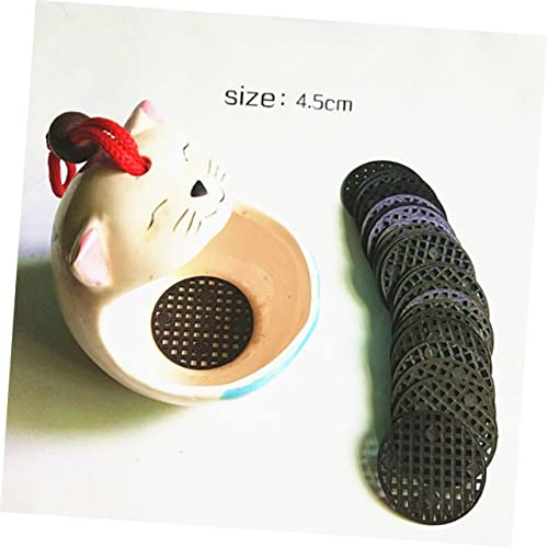 BESPORTBLE 100pcs Flower Pot Mesh Pad Diameter Anti-Corrosion Grid Mat for Breathable Bottom Drainage Net for Indoor and Outdoor Plant Growth