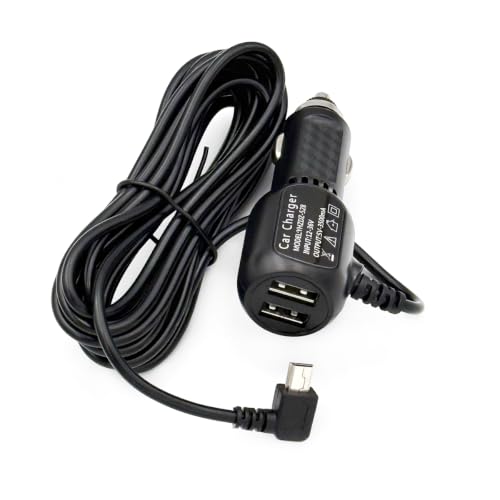 Dash Cam Power Cord, 11.5FT USB Mini-B Car Charger Supply Cable for Rexing V1 V1P Pro V5 V3, Byakov S6, Rove R2-4K Car Dashboard Camera