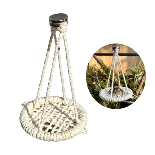 Artificial Reptiles Bed Hammock Platform Terrarium Jungle False Perch Amphibian Habitat Ornaments Basking Platform