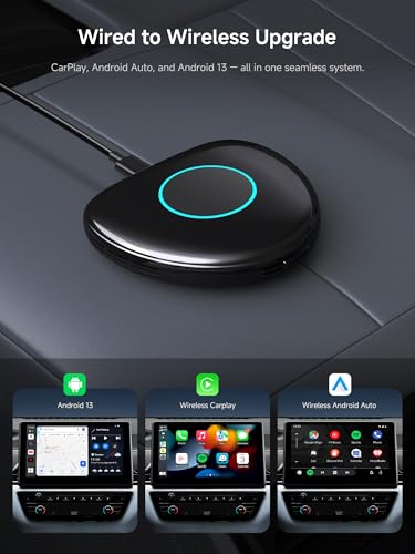Wireless CarPlay & Android Auto Adapter AI Box 8GB+128GB - color: Multicolor