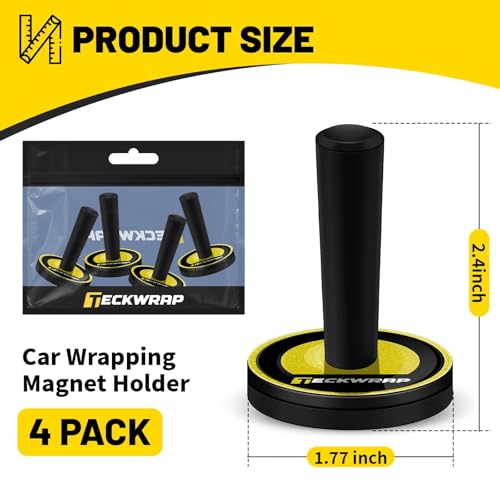 TECKWRAP Car Vinyl Wrap Magnets, 4 Pack