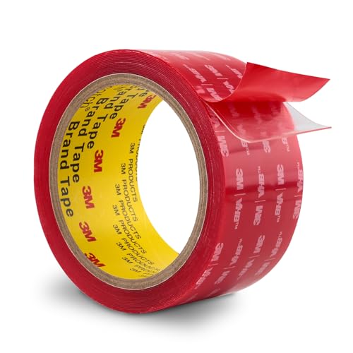 3M Double Sided Tape 2" x15.4Ft Clear 4905 Heavy Duty - color: Clear, size: 2''×15.4Ft