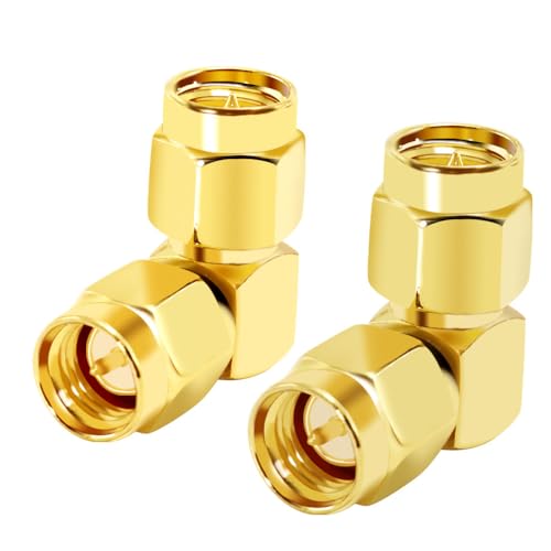 CNARIO SMA Male to Male Adapter, SMA 90 Degree Adapter