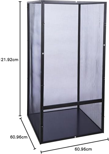 Zoo Med ReptiBreeze Open Air Screen Cage, Small, 16 x 16 x 20-Inches - size: 16.1"L x 16.1"W x 20.1"H