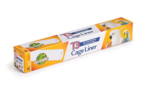 Prevue Pet Products T3 Cage Liner - Bird Cage Accessories, Odor Absorbent Protection, Universal Liner for All Birds, Fits Small, Medium, and Large Enclosures, Simplifies Cleaning - Regular Size