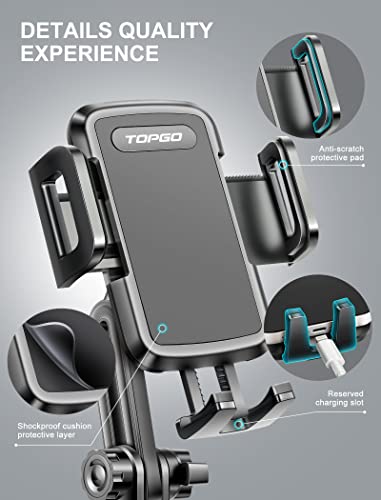 Cup Holder Phone Mount, [No Shaking & Height-Adjustable Pole] Cup Phone Holder for Car, Cell Phone Cradle for iPhone iPhone14, Samsung and More Smart Phone(Black)
