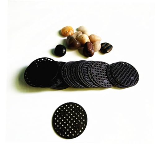 BESPORTBLE 100pcs Flower Pot Mesh Pad Diameter Anti-Corrosion Grid Mat for Breathable Bottom Drainage Net for Indoor and Outdoor Plant Growth